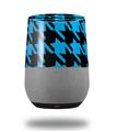 Decal Style Skin Wrap for Google Home Original - Houndstooth Blue Neon on Black (GOOGLE HOME NOT INCLUDED)