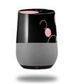 Decal Style Skin Wrap for Google Home Original - Lots of Dots Pink on Black (GOOGLE HOME NOT INCLUDED)