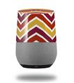 Decal Style Skin Wrap for Google Home Original - Zig Zag Yellow Burgundy Orange (GOOGLE HOME NOT INCLUDED)