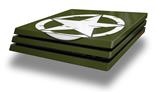 Vinyl Decal Skin Wrap compatible with Sony PlayStation 4 Pro Console Distressed Army Star (PS4 NOT INCLUDED)