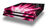 Vinyl Decal Skin Wrap compatible with Sony PlayStation 4 Pro Console Lightning Pink (PS4 NOT INCLUDED)