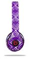 WraptorSkinz Skin Decal Wrap compatible with Beats Solo 2 and Solo 3 Wireless Headphones Wavey Purple Skin Only (HEADPHONES NOT INCLUDED)