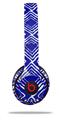 WraptorSkinz Skin Decal Wrap compatible with Beats Solo 2 and Solo 3 Wireless Headphones Wavey Royal Blue Skin Only (HEADPHONES NOT INCLUDED)