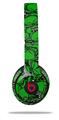 WraptorSkinz Skin Decal Wrap compatible with Beats Solo 2 and Solo 3 Wireless Headphones Scattered Skulls Green Skin Only (HEADPHONES NOT INCLUDED)