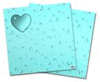 Vinyl Craft Cutter Designer 12x12 Sheets Raining Neon Teal - 2 Pack