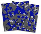 Vinyl Craft Cutter Designer 12x12 Sheets WraptorCamo Old School Camouflage Camo Blue Royal - 2 Pack