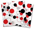 Vinyl Craft Cutter Designer 12x12 Sheets Lots of Dots Red on White - 2 Pack