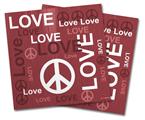 Vinyl Craft Cutter Designer 12x12 Sheets Love and Peace Pink - 2 Pack