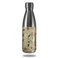 Skin Decal Wrap for RTIC Water Bottle 17oz Flowers and Berries Orange (BOTTLE NOT INCLUDED)