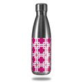 Skin Decal Wrap for RTIC Water Bottle 17oz Boxed Fushia Hot Pink (BOTTLE NOT INCLUDED)