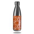 Skin Decal Wrap for RTIC Water Bottle 17oz Wavey Burnt Orange (BOTTLE NOT INCLUDED)