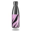 Skin Decal Wrap for RTIC Water Bottle 17oz Zebra Skin Pink (BOTTLE NOT INCLUDED)