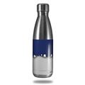 Skin Decal Wrap for RTIC Water Bottle 17oz Ripped Colors Blue Gray (BOTTLE NOT INCLUDED)