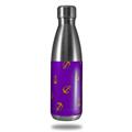 Skin Decal Wrap for RTIC Water Bottle 17oz Anchors Away Purple (BOTTLE NOT INCLUDED)