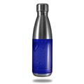 Skin Decal Wrap for RTIC Water Bottle 17oz Raining Blue (BOTTLE NOT INCLUDED)