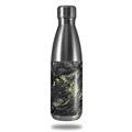 Skin Decal Wrap for RTIC Water Bottle 17oz Marble Granite 03 Black (BOTTLE NOT INCLUDED)