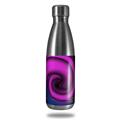Skin Decal Wrap for RTIC Water Bottle 17oz Alecias Swirl 01 Purple (BOTTLE NOT INCLUDED)
