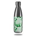 Skin Decal Wrap for RTIC Water Bottle 17oz Petals Green (BOTTLE NOT INCLUDED)