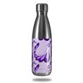 Skin Decal Wrap for RTIC Water Bottle 17oz Petals Purple (BOTTLE NOT INCLUDED)