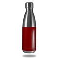 Skin Decal Wrap for RTIC Water Bottle 17oz Solids Collection Red Dark (BOTTLE NOT INCLUDED)