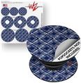 Decal Style Vinyl Skin Wrap 3 Pack for PopSockets Wavey Navy Blue (POPSOCKET NOT INCLUDED)