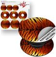 Decal Style Vinyl Skin Wrap 3 Pack for PopSockets Fractal Fur Tiger (POPSOCKET NOT INCLUDED)