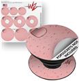 Decal Style Vinyl Skin Wrap 3 Pack for PopSockets Raining Pink (POPSOCKET NOT INCLUDED)