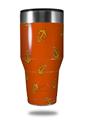 Skin Decal Wrap for Walmart Ozark Trail Tumblers 40oz Anchors Away Burnt Orange (TUMBLER NOT INCLUDED)