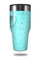 Skin Decal Wrap for Walmart Ozark Trail Tumblers 40oz Raining Neon Teal (TUMBLER NOT INCLUDED)