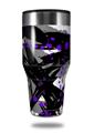 Skin Decal Wrap for Walmart Ozark Trail Tumblers 40oz Abstract 02 Purple (TUMBLER NOT INCLUDED)