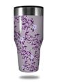 Skin Decal Wrap for Walmart Ozark Trail Tumblers 40oz Victorian Design Purple (TUMBLER NOT INCLUDED)