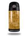 Skin Decal Wrap for Thermos Funtainer 12oz Bottle Triangle Mosaic Orange (BOTTLE NOT INCLUDED)