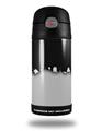 Skin Decal Wrap for Thermos Funtainer 12oz Bottle Ripped Colors Black Gray (BOTTLE NOT INCLUDED)