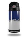 Skin Decal Wrap for Thermos Funtainer 12oz Bottle Ripped Colors Blue Gray (BOTTLE NOT INCLUDED)