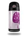 Skin Decal Wrap for Thermos Funtainer 12oz Bottle Mushrooms Hot Pink (BOTTLE NOT INCLUDED)