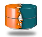 Skin Decal Wrap for Google WiFi Original Ripped Colors Orange Seafoam Green (GOOGLE WIFI NOT INCLUDED)