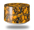 Skin Decal Wrap for Google WiFi Original Scattered Skulls Orange (GOOGLE WIFI NOT INCLUDED)