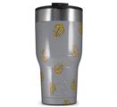 WraptorSkinz Skin Wrap compatible with 2017 and newer RTIC Tumblers 30oz Anchors Away Gray (TUMBLER NOT INCLUDED)