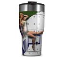 WraptorSkinz Skin Wrap compatible with 2017 and newer RTIC Tumblers 30oz WWII Bomber War Plane Pin Up Girl (TUMBLER NOT INCLUDED)