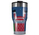WraptorSkinz Skin Wrap compatible with 2017 and newer RTIC Tumblers 30oz Ugly Holiday Christmas Sweater - Incoming Santa (TUMBLER NOT INCLUDED)