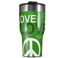 WraptorSkinz Skin Wrap compatible with 2017 and newer RTIC Tumblers 30oz Love and Peace Green (TUMBLER NOT INCLUDED)