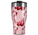 WraptorSkinz Skin Wrap compatible with 2017 and newer RTIC Tumblers 30oz Petals Red (TUMBLER NOT INCLUDED)
