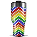 Skin Wrap Decal for 2017 RTIC Tumblers 40oz Zig Zag Rainbow (TUMBLER NOT INCLUDED)