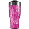 Skin Wrap Decal for 2017 RTIC Tumblers 40oz Triangle Mosaic Fuchsia (TUMBLER NOT INCLUDED)