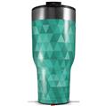 Skin Wrap Decal for 2017 RTIC Tumblers 40oz Triangle Mosaic Seafoam Green (TUMBLER NOT INCLUDED)