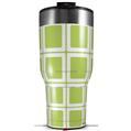 Skin Wrap Decal for 2017 RTIC Tumblers 40oz Squared Sage Green (TUMBLER NOT INCLUDED)