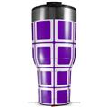 Skin Wrap Decal for 2017 RTIC Tumblers 40oz Squared Purple (TUMBLER NOT INCLUDED)