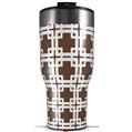 Skin Wrap Decal for 2017 RTIC Tumblers 40oz Boxed Chocolate Brown (TUMBLER NOT INCLUDED)