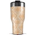 Skin Wrap Decal for 2017 RTIC Tumblers 40oz Wavey Peach (TUMBLER NOT INCLUDED)