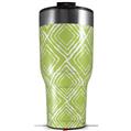 Skin Wrap Decal for 2017 RTIC Tumblers 40oz Wavey Sage Green (TUMBLER NOT INCLUDED)